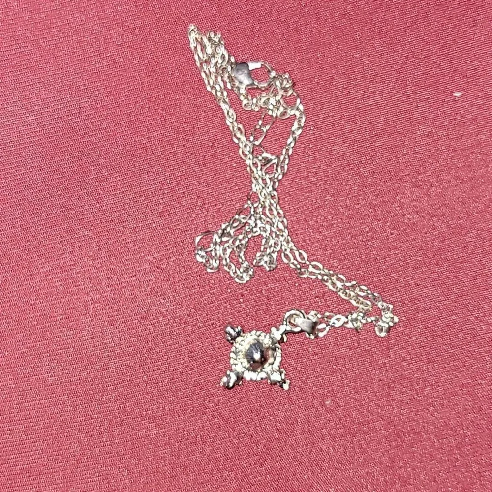Silver chain Charm Necklace